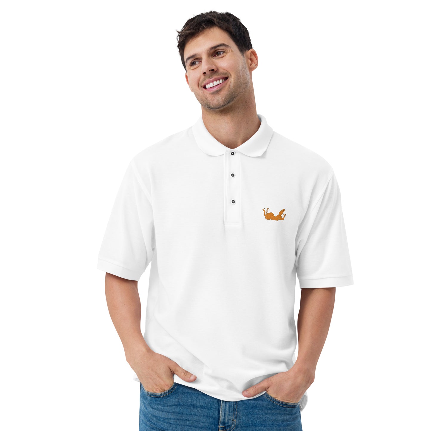 Men's Embroidered Premium Polo "Serenity"