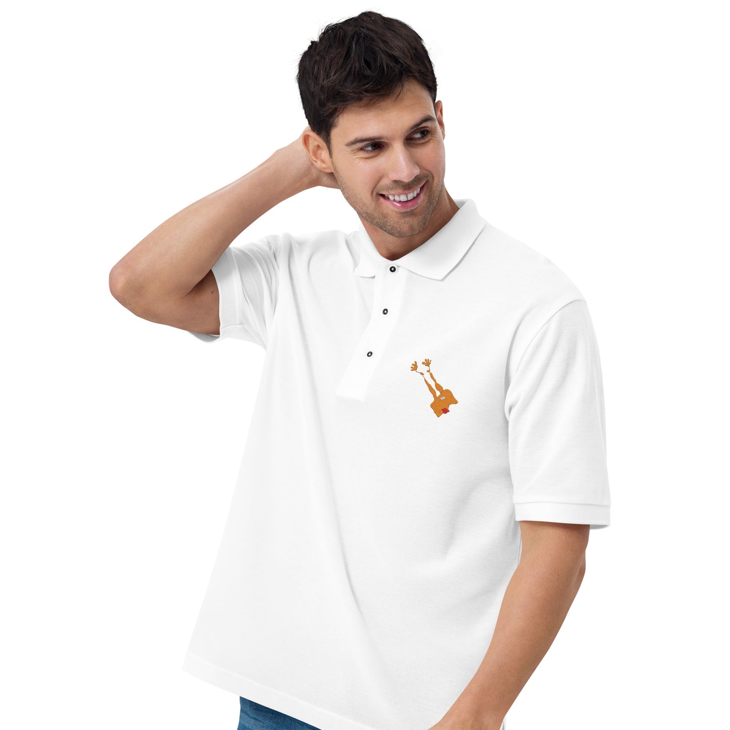 Men's Ebroidered Premium Polo "BlockJane"