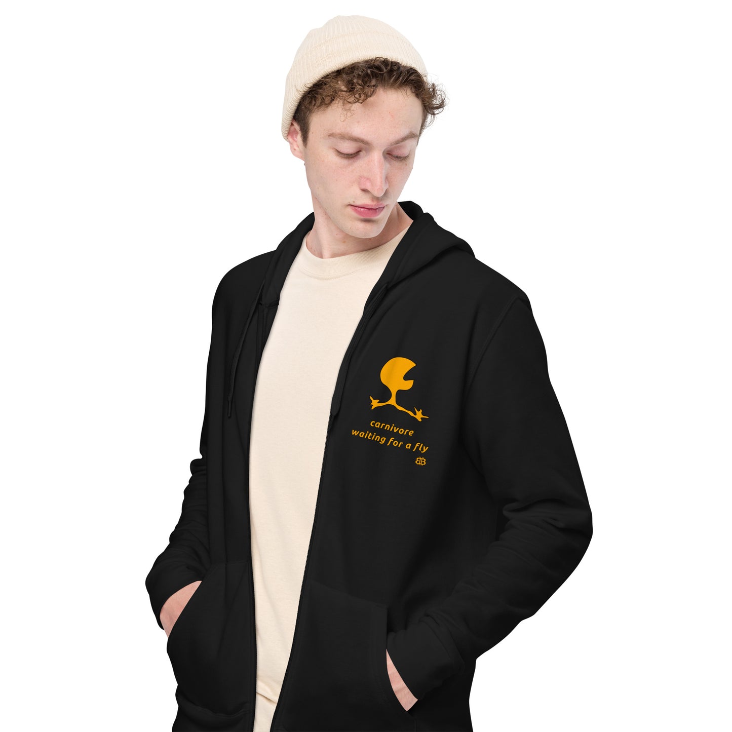 Sudadera básica unisex con cremallera "Carni"