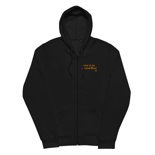 Unisex basic zip hoodie "2.best"