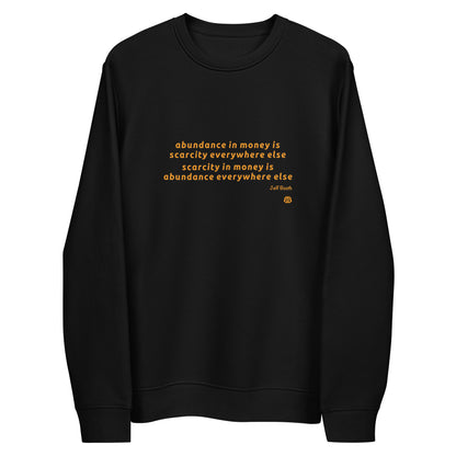 Unisex eco sweatshirt "Abundance_booth"