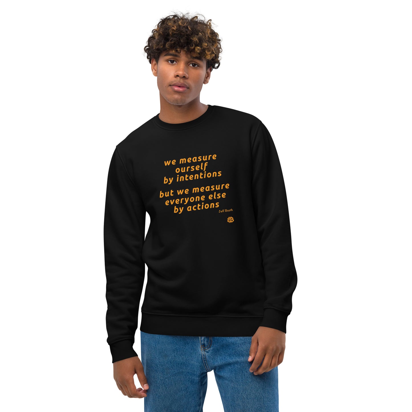 Men's eco sweatshirt "Measure"