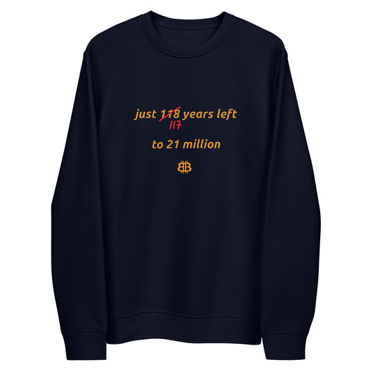 Unisex-Öko-Sweatshirt „117years“