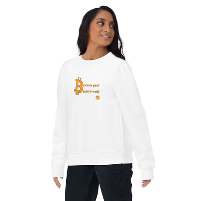 Women's eco sweatshirt "Geld-Welt"
