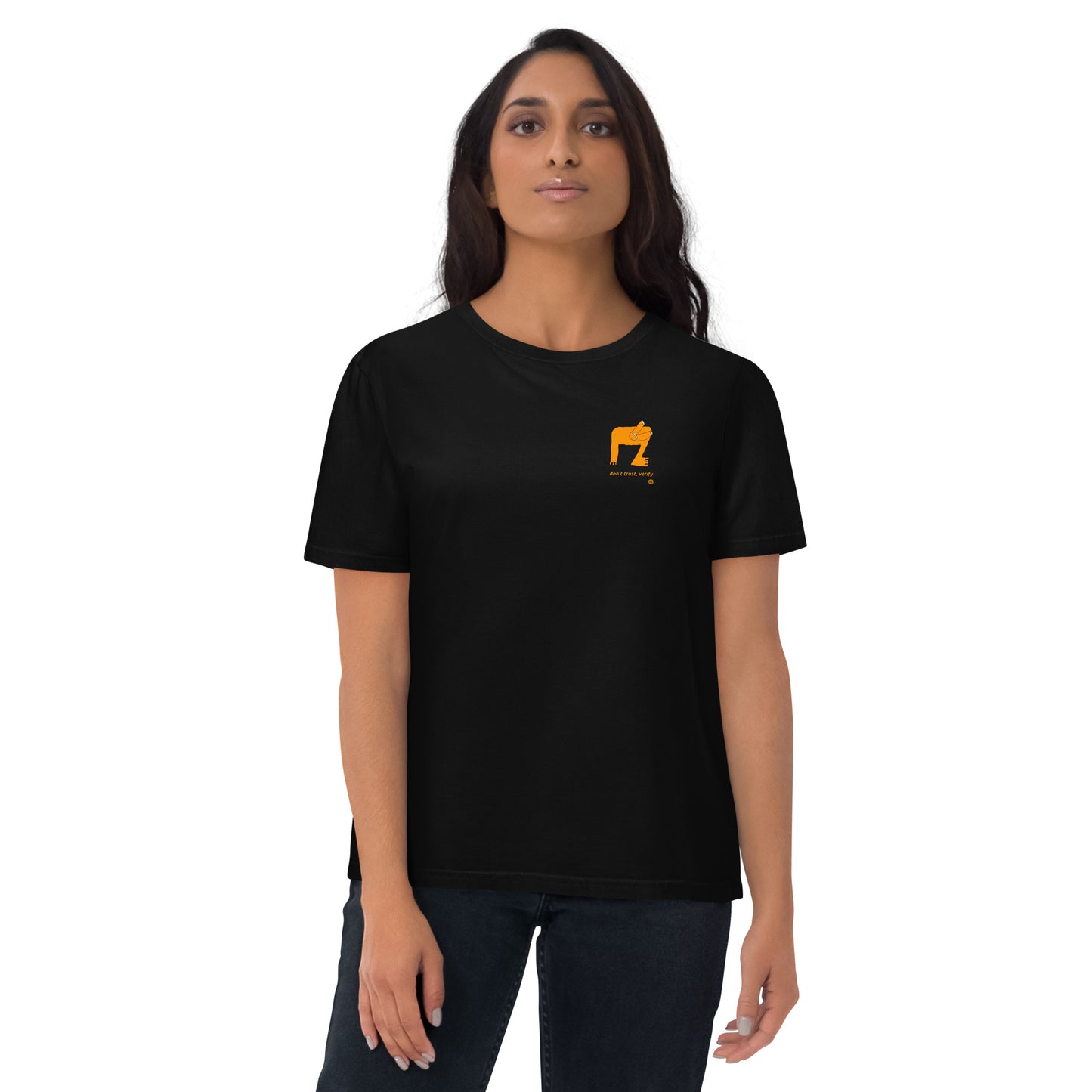 Unisex-T-Shirt aus Bio-Baumwolle „Verify_sm“