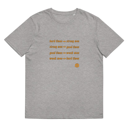 Camiseta de hombre de algodón orgánico "HardTimes"