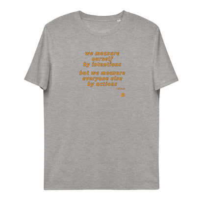 Camiseta hombre algodón orgánico "Medida"