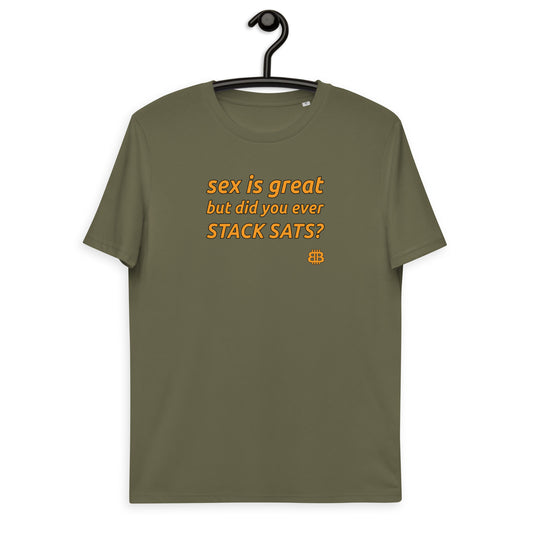 Men's organic cotton t-shirt "Sex"