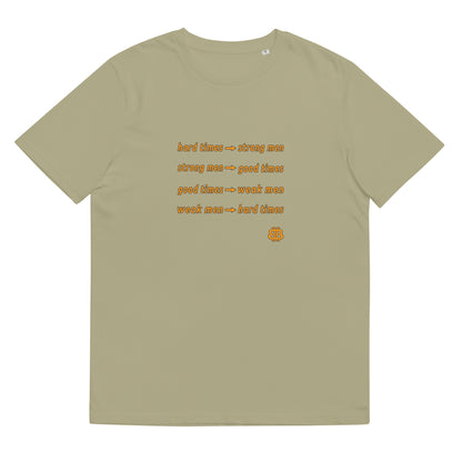 Camiseta de hombre de algodón orgánico "HardTimes"