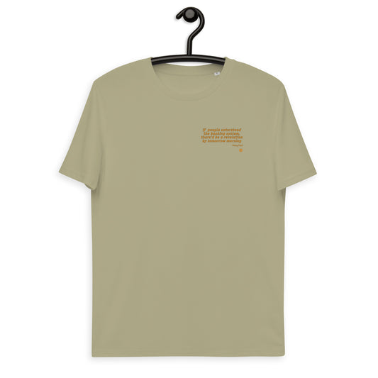 Unisex-T-Shirt aus Bio-Baumwolle „Revolution_engl_sm“