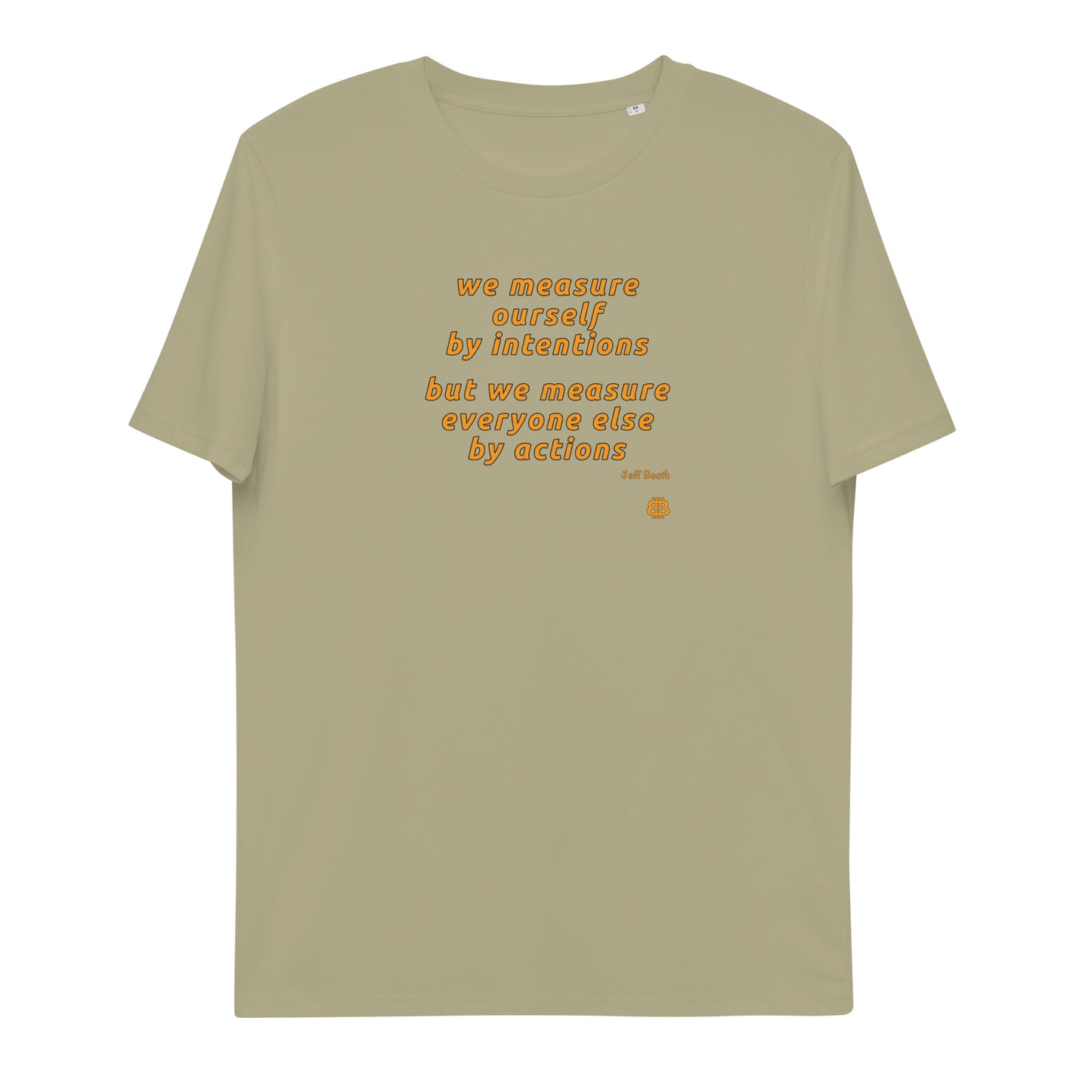 Camiseta hombre algodón orgánico "Medida"