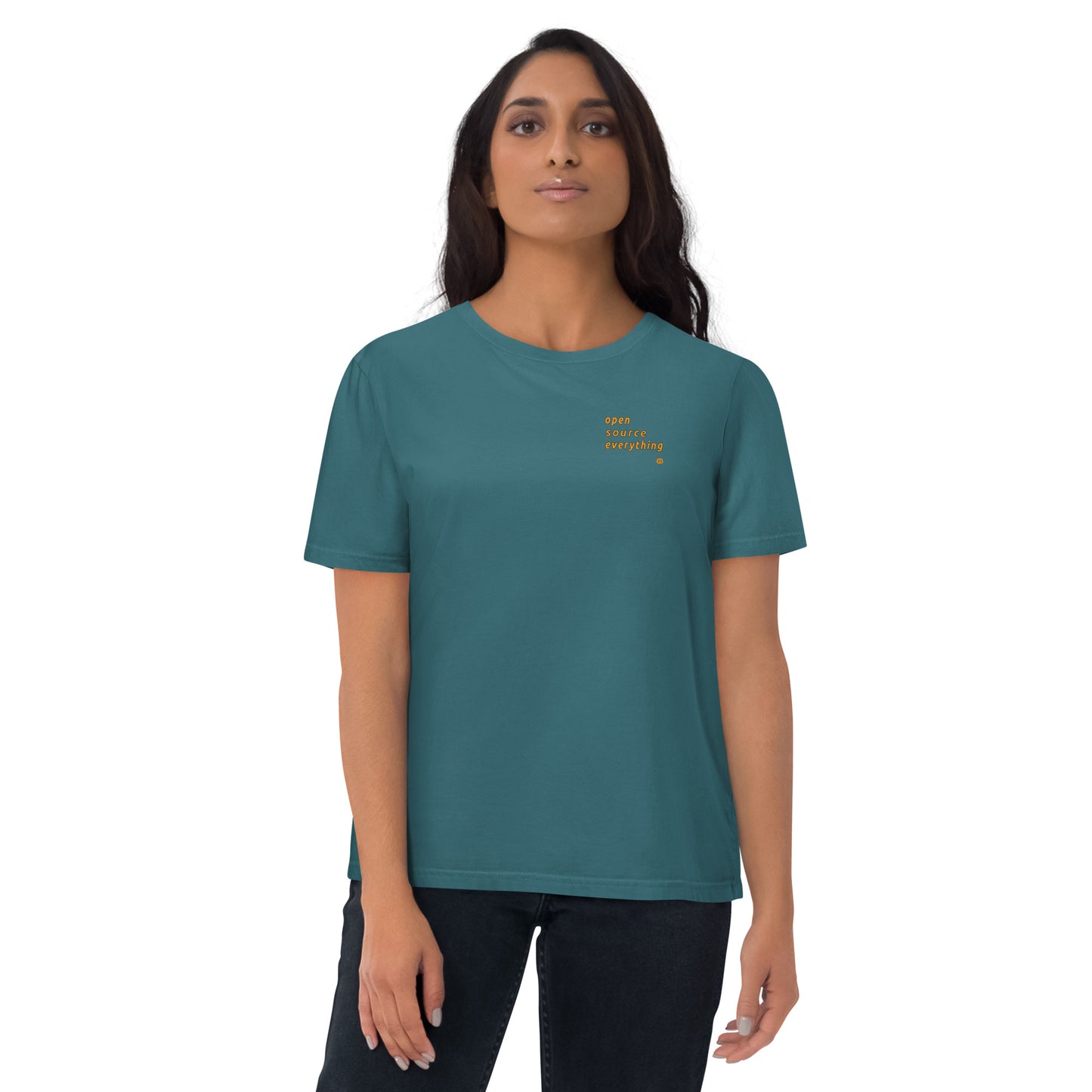 Women's organic cotton t-shirt "OS everything_sm"