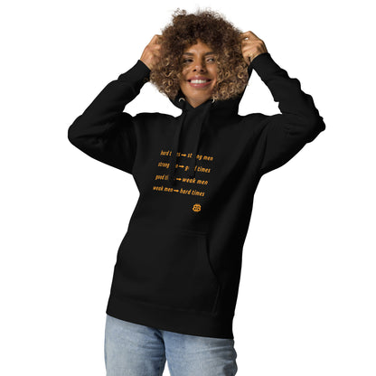 Women's organic bio Hoodie "HardTimes"