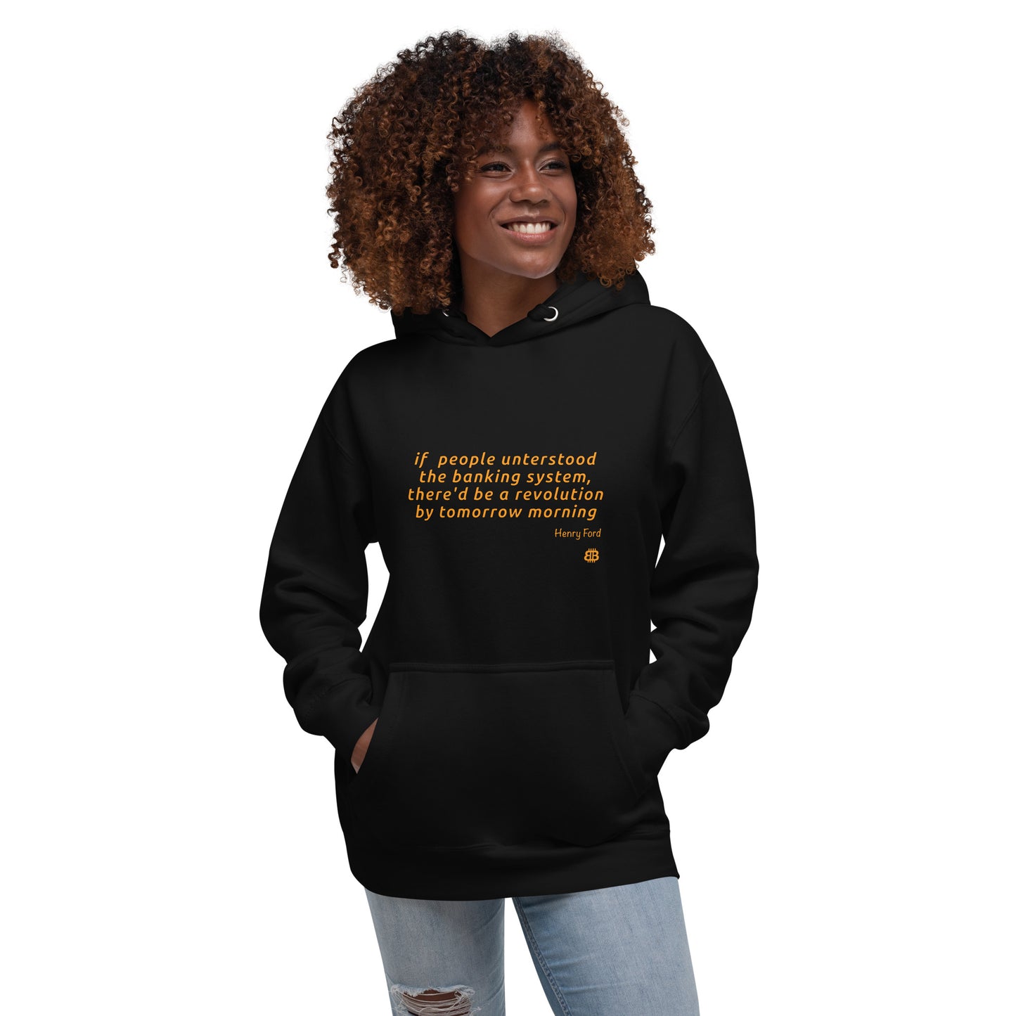 Women's organic bio Hoodie "Revolution_engl"