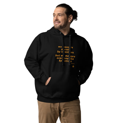 Men's organic bio Hoodie "Measure"