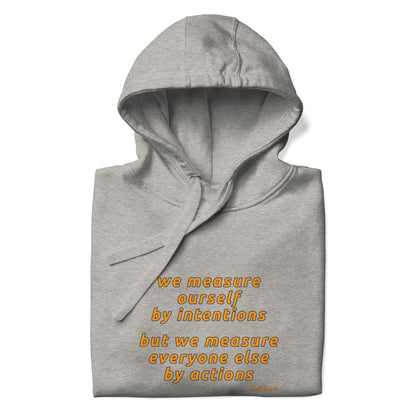 Men's organic bio Hoodie "Measure"