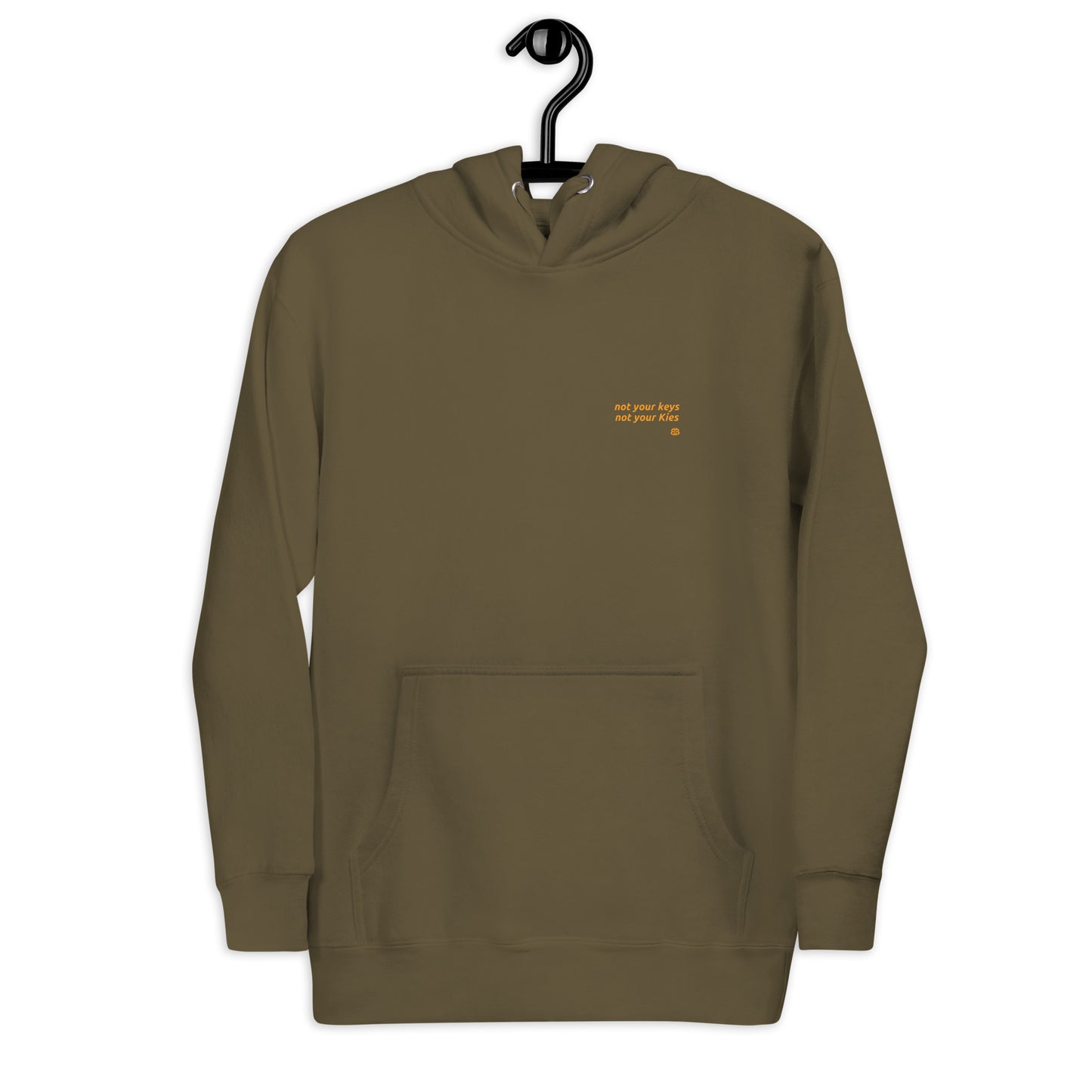 Men's organic bio Hoodie "Kies_sm"