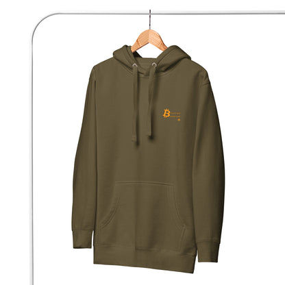 Men's organic bio Hoodie "Geld-Welt_sm"