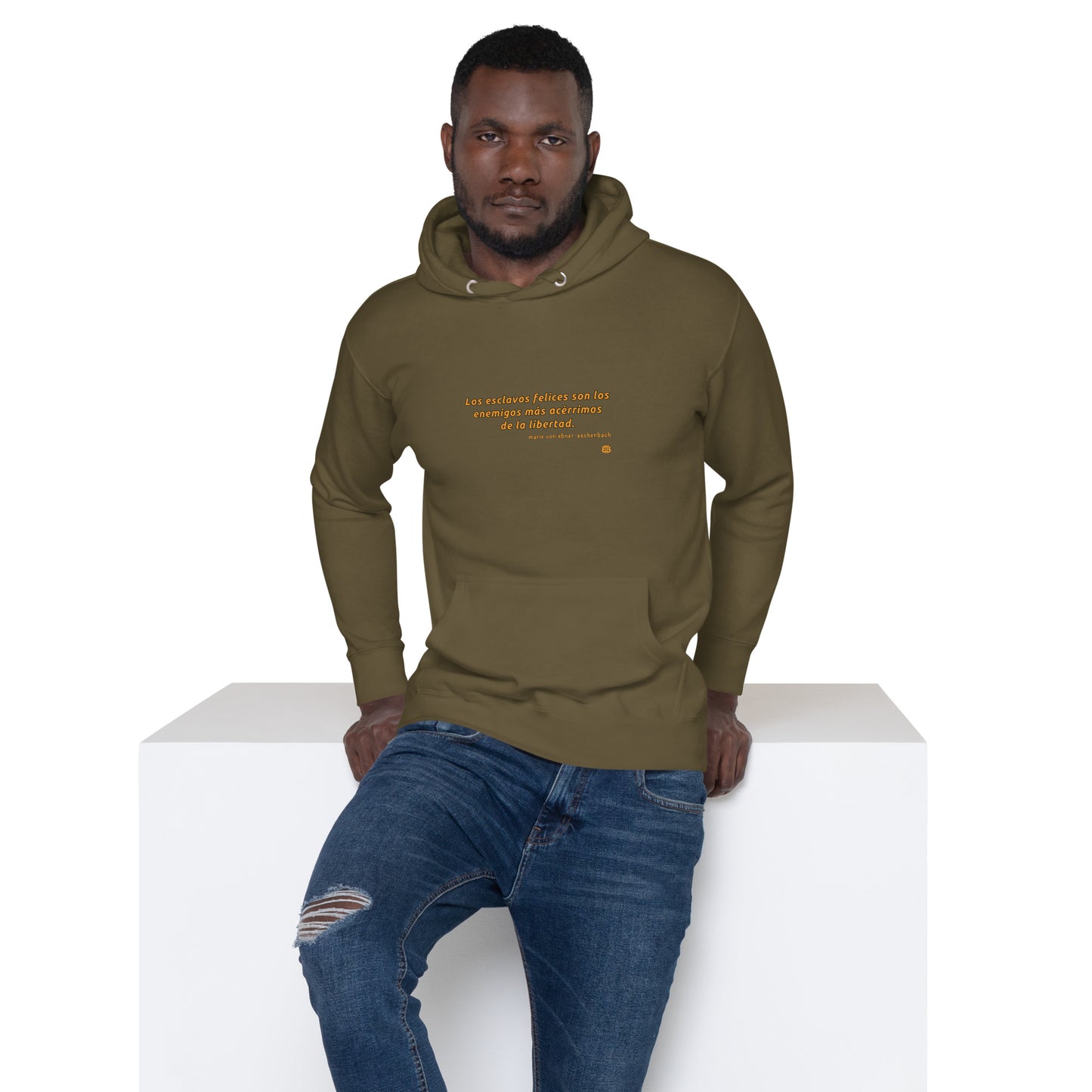 Men's organic bio Hoodie "Esclavos"