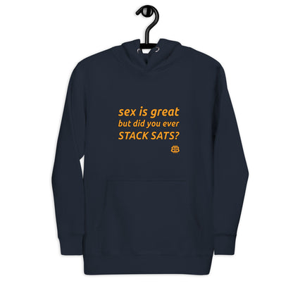 Men's organic bio Hoodie "Sex"