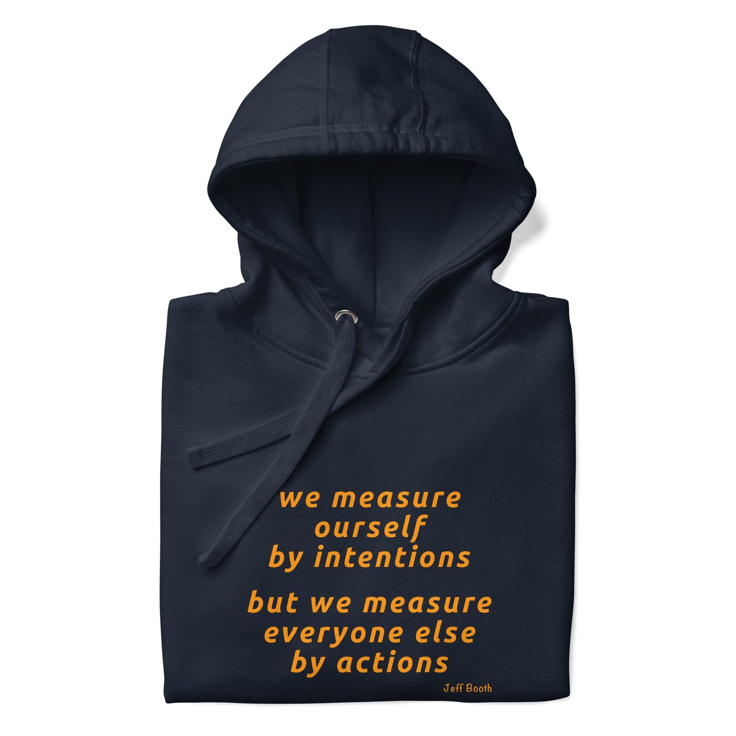 Men's organic bio Hoodie "Measure"