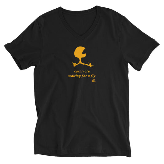 Unisex Kurzarm-T-Shirt mit V-Ausschnitt „Carni“