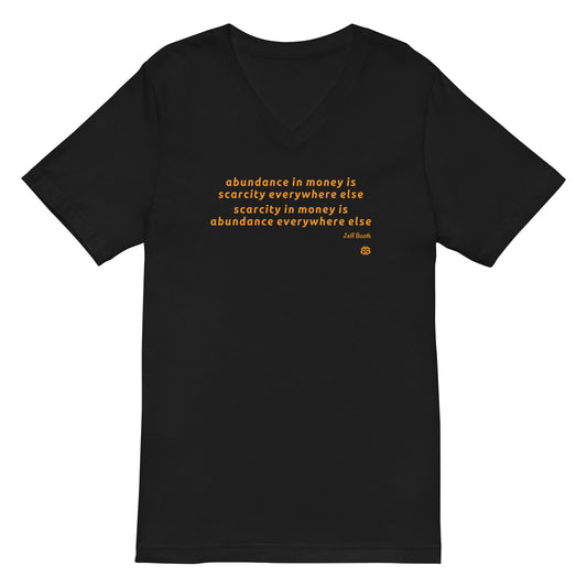 Unisex Short Sleeve V-Neck T-Shirt "Abundance_booth"