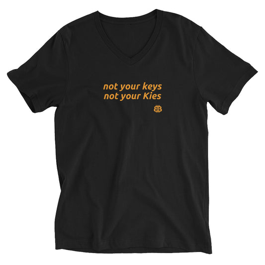 Herren Kurzarm-T-Shirt mit V-Ausschnitt „Kies“