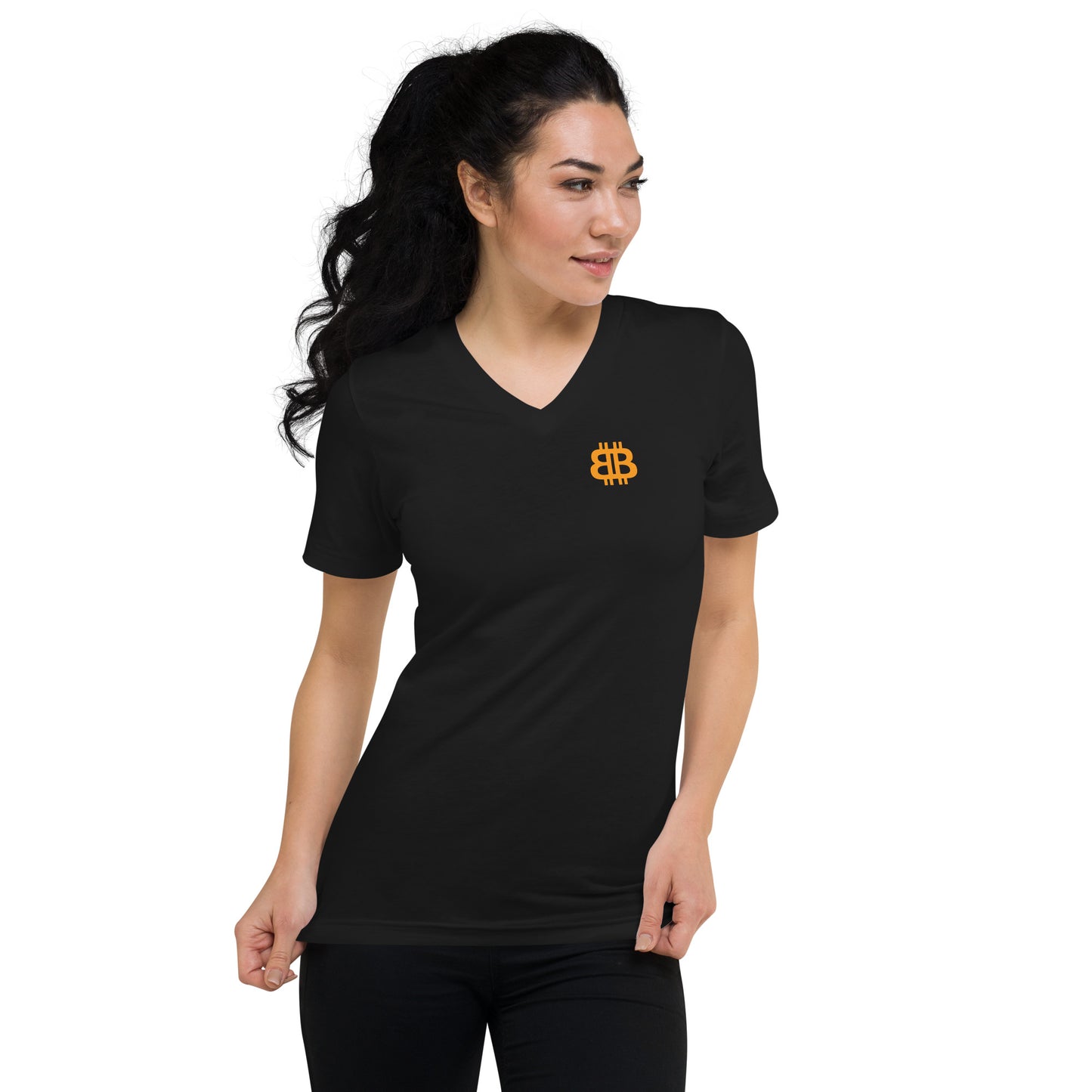 Women's Short Sleeve V-Neck T-Shirt "BB_sm"