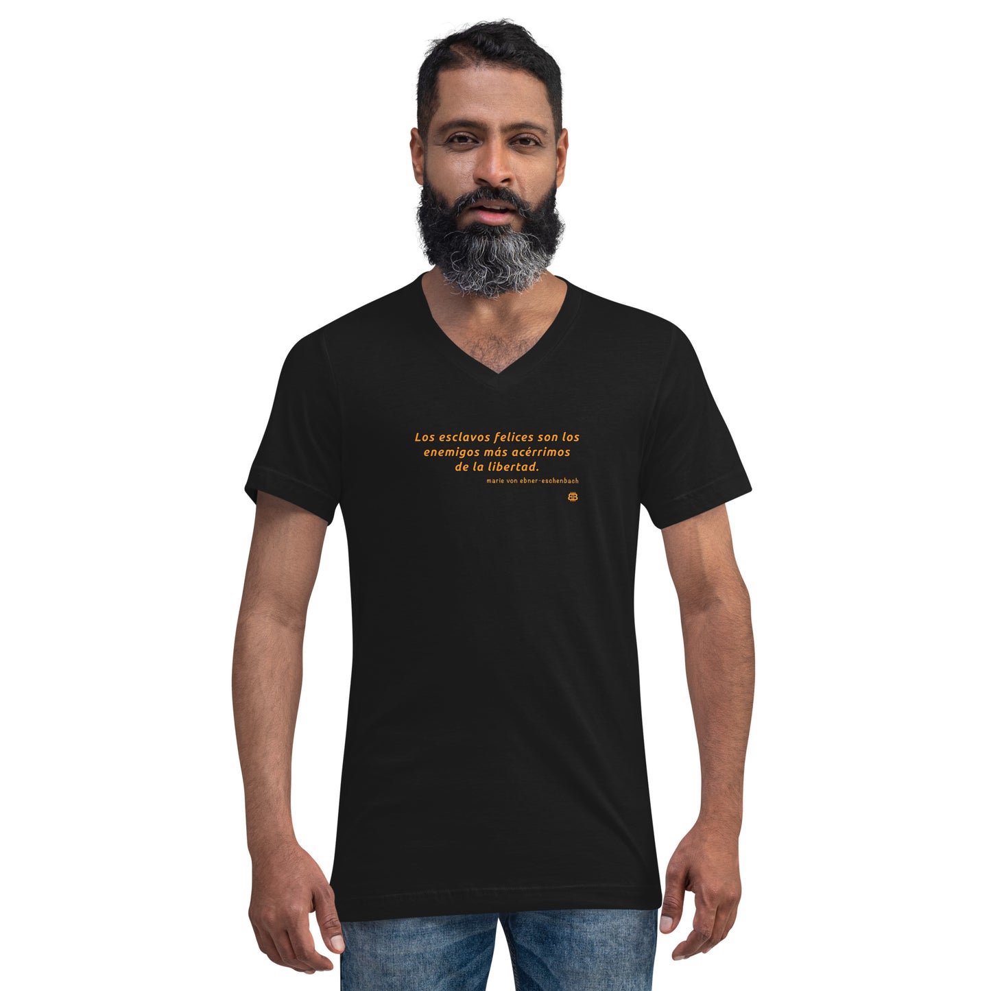 Men's Short Sleeve V-Neck T-Shirt "Esclavos"