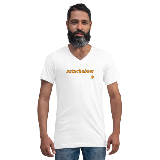 Camiseta de manga corta con cuello de pico para hombre "Schubser"
