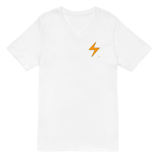 Women's Short Sleeve V-Neck T-Shirt "Lightning_sm"