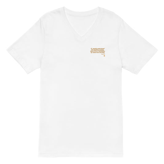 Men's Short Sleeve V-Neck T-Shirt "Revolution_engl_sm"