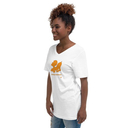 Camiseta unisex de manga corta y cuello en V "SoberanoIndividual"