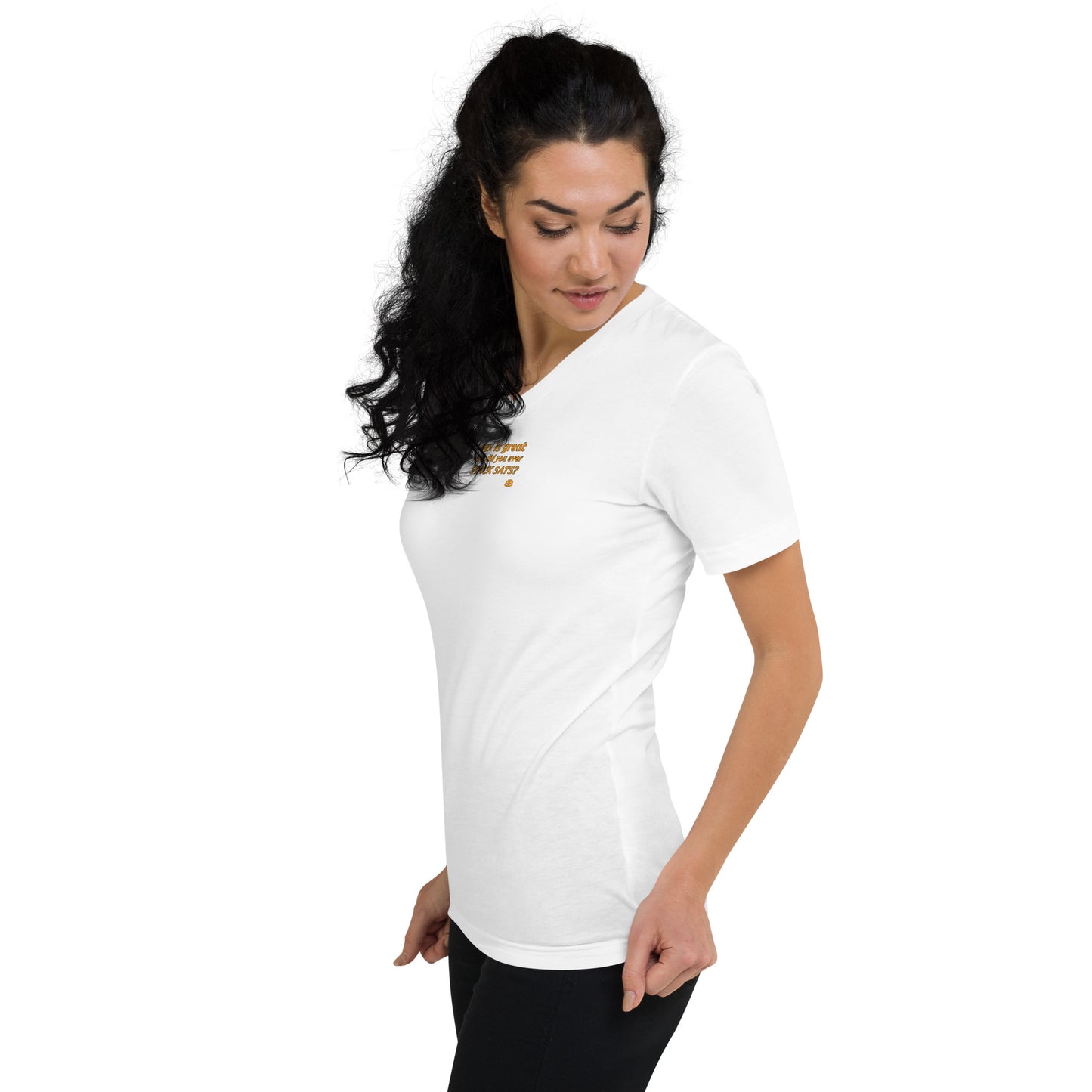 Women's Short Sleeve V-Neck T-Shirt "Sex_sm"