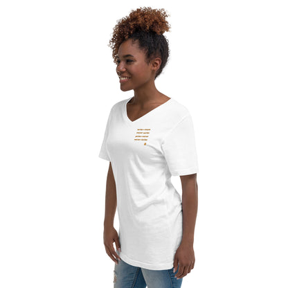 Women's Short Sleeve V-Neck T-Shirt "HardTimes_sm"