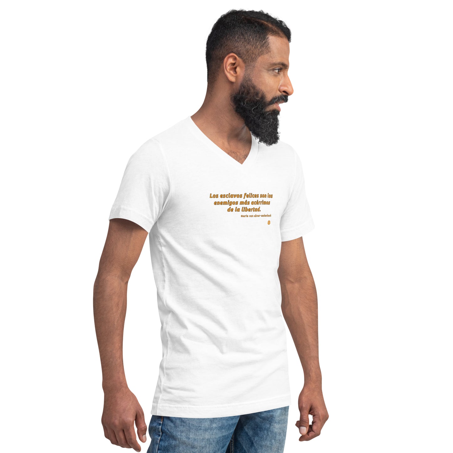 Men's Short Sleeve V-Neck T-Shirt "Esclavos"