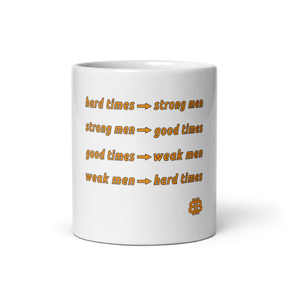 White glossy mug "HardTimes"