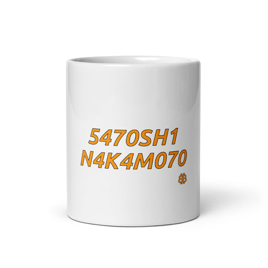 Weiß glänzende Tasse „N4K4M070“