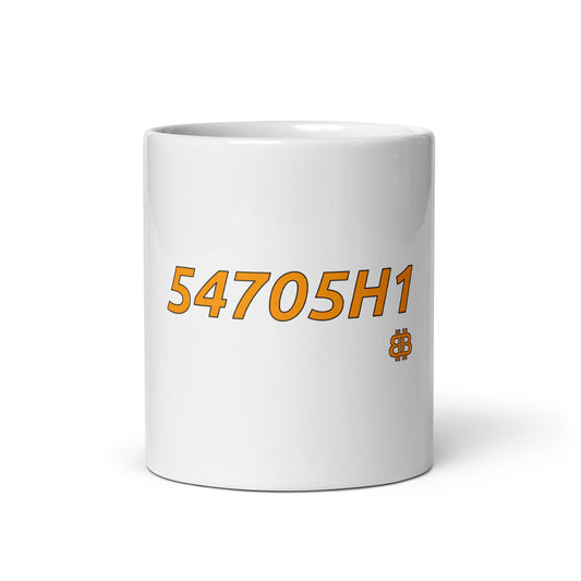 White glossy mug "54705H1"