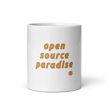 White glossy mug "Paradise"