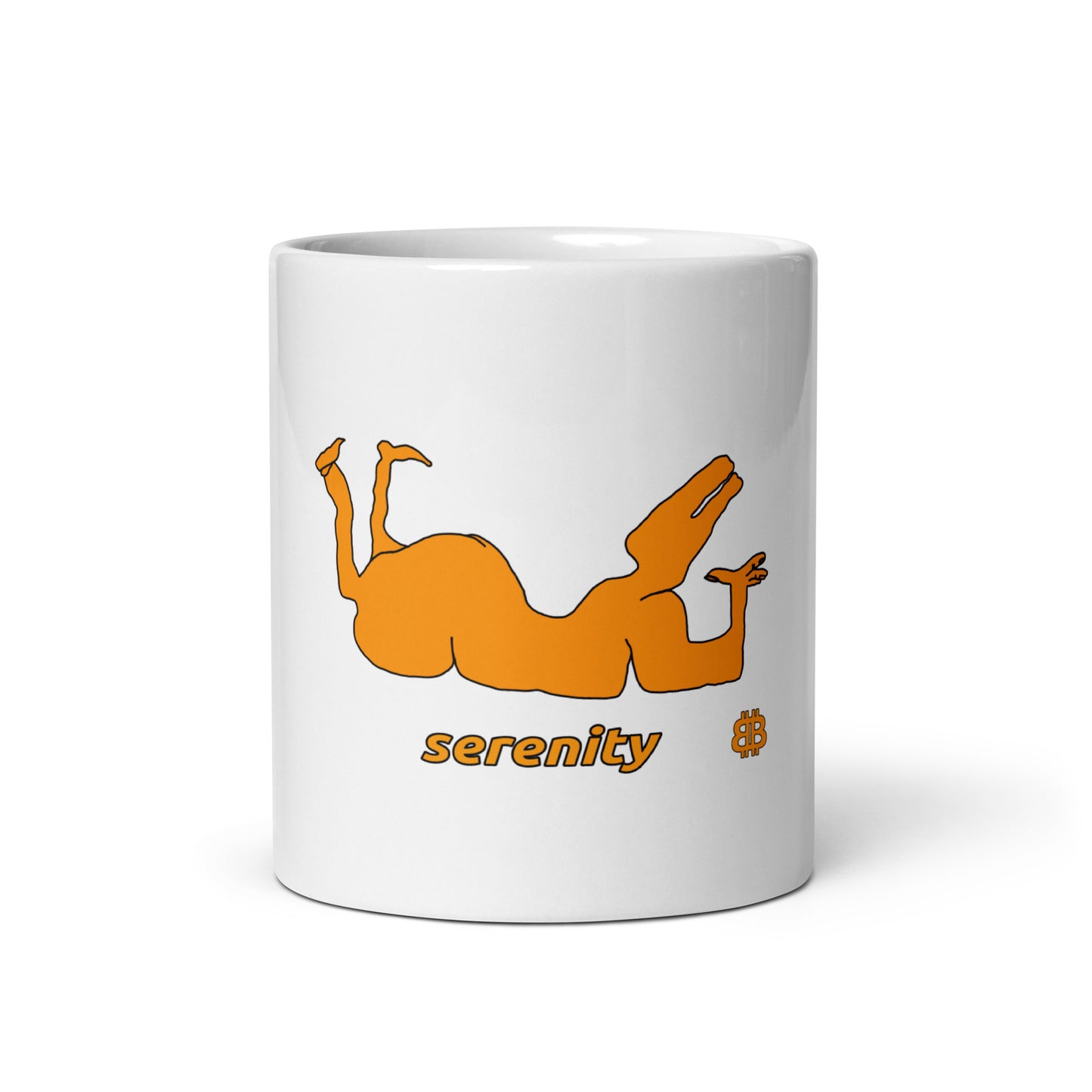 White glossy mug "Serenity"