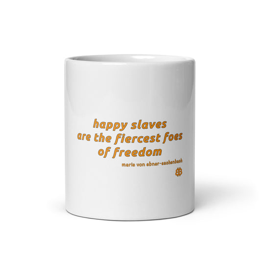 White glossy mug "Slaves"