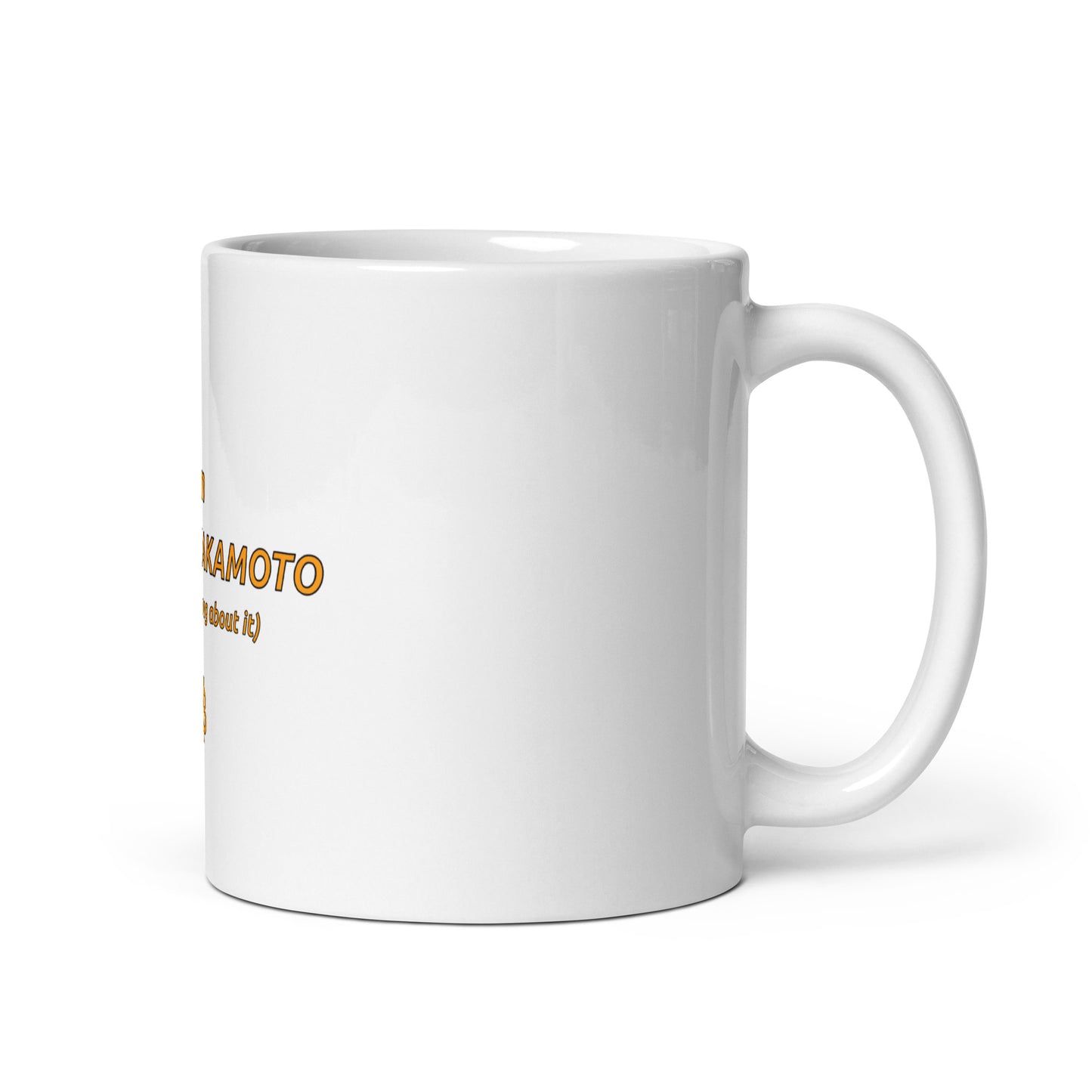 White glossy mug "Brag"