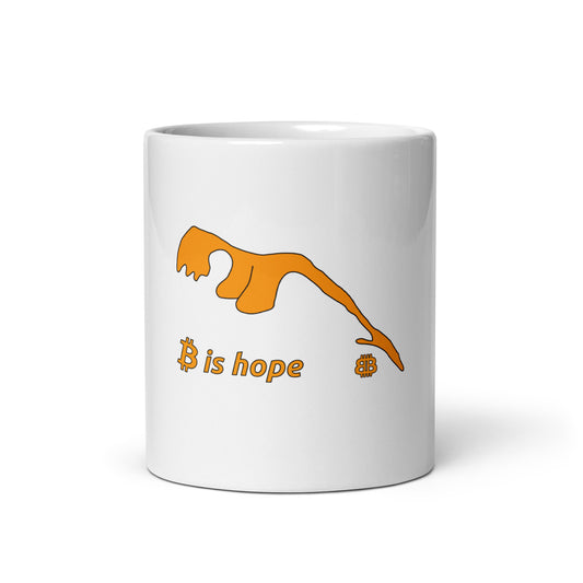 White glossy mug "Hope"