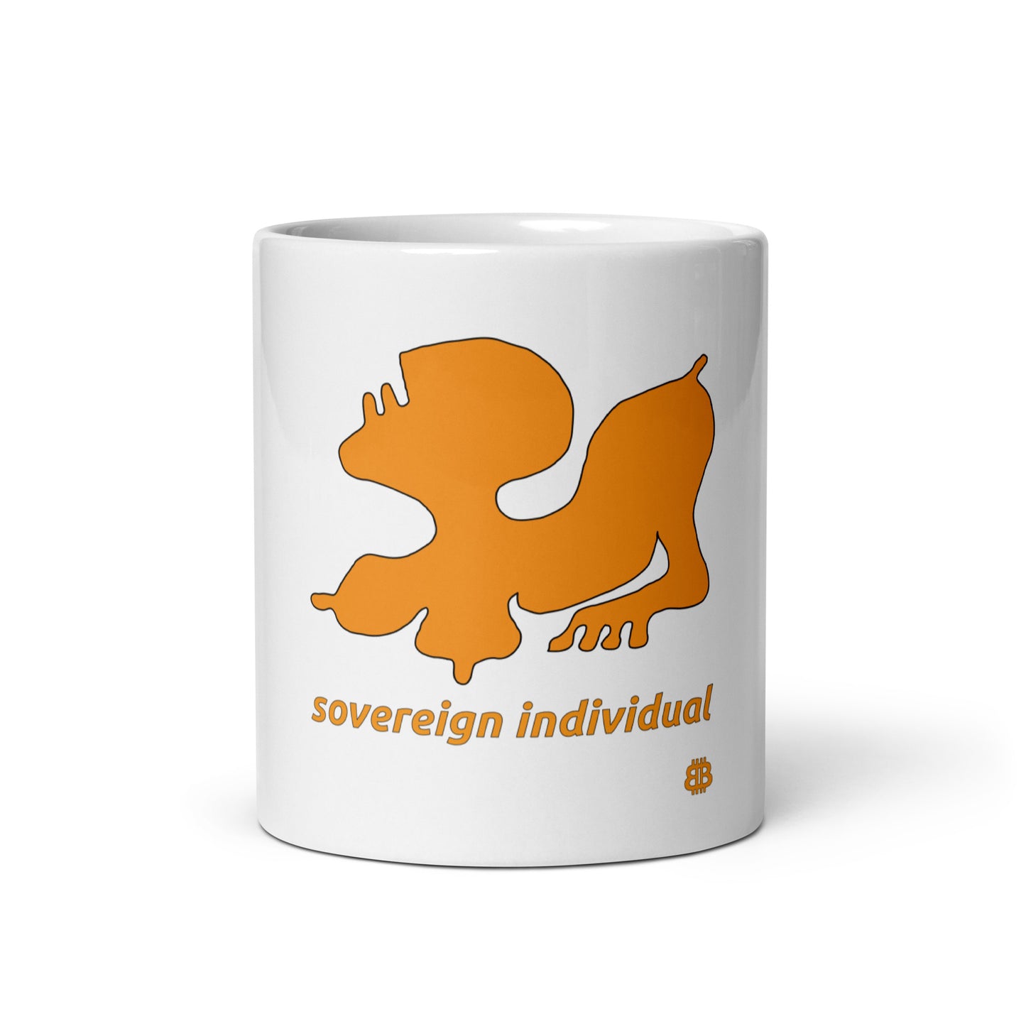 White glossy mug"SovereignIndividual"