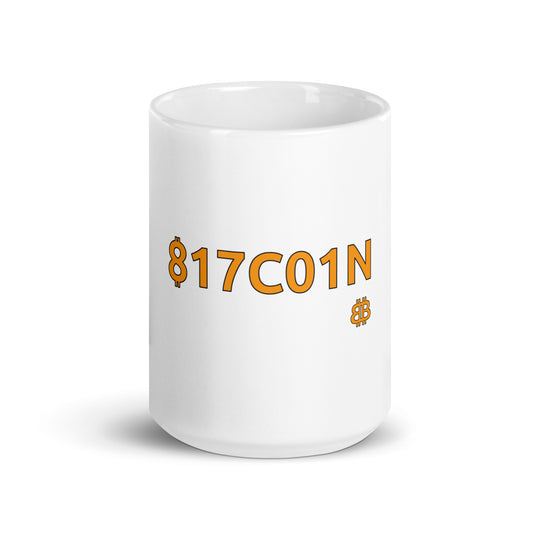 Taza blanca brillante "B17C01N"