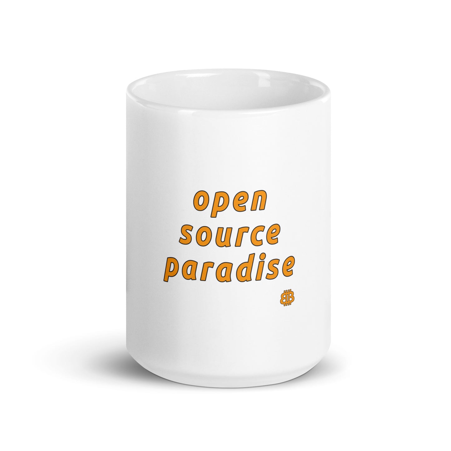 White glossy mug "Paradise"