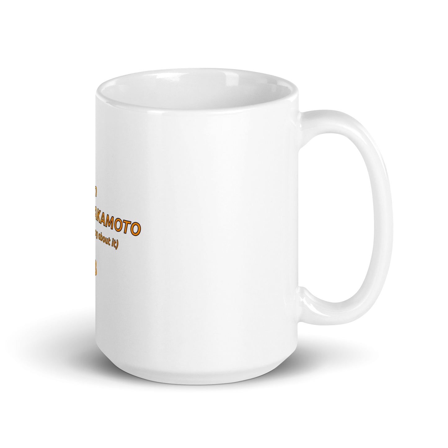 White glossy mug "Brag"