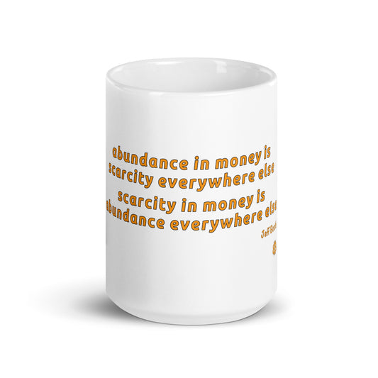 White glossy mug "Abundance_booth"